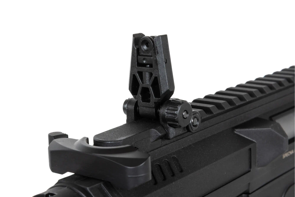 airsoft Specna Arms SA-FX01 FLEX™ HAL ETU Poloplášťový samopal s oranžovým výmetným zařízením