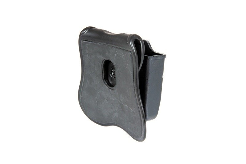 Pochette double pour chargeurs pistolet owe type Beretta - noir