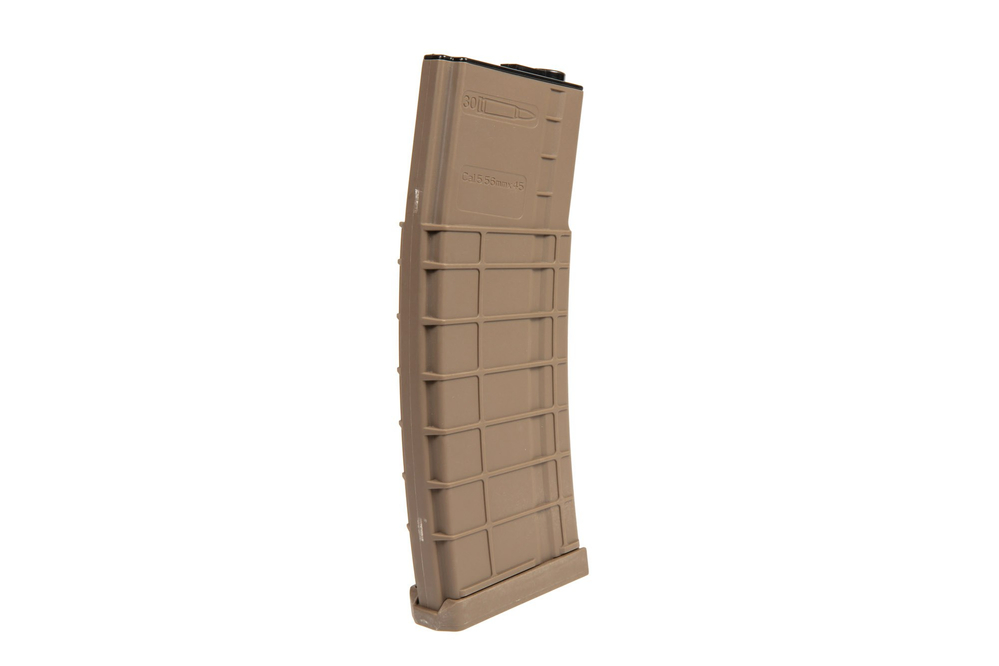  cargador largo hi-cap 450 bolas para réplicas M4/M16 - bronceado