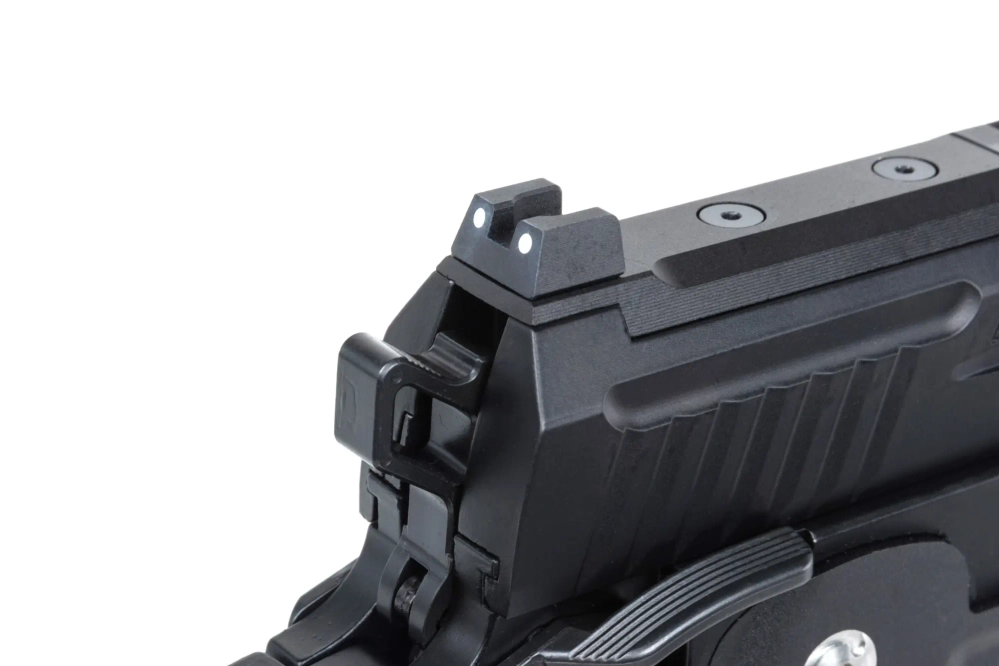 Arcturus Vanguard 5" Hi-Capa GBB Pistola airsoft Preparada para Óptica Negro