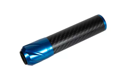 Silencieux carbone DSL2 36x150mm - Bleu