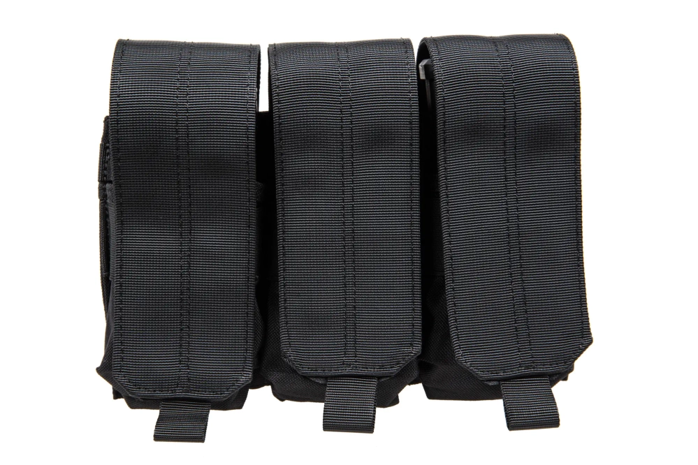 Porte-chargeur triple M4/M16 Specna Arms avec rabat Noir