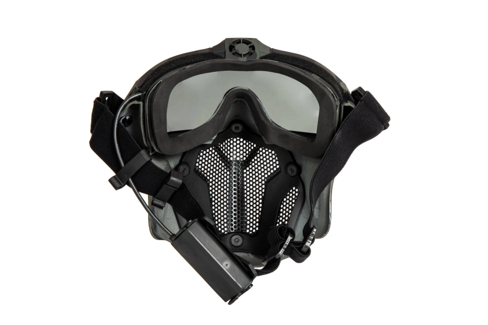 Maska s brýlemi a ventilátorem - MC černá
