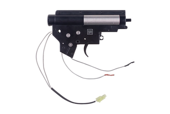 Kompletny, wzmocniony gearbox v.2 Mod2 ze stykiem elektronicznym (okablowanie na tył) 