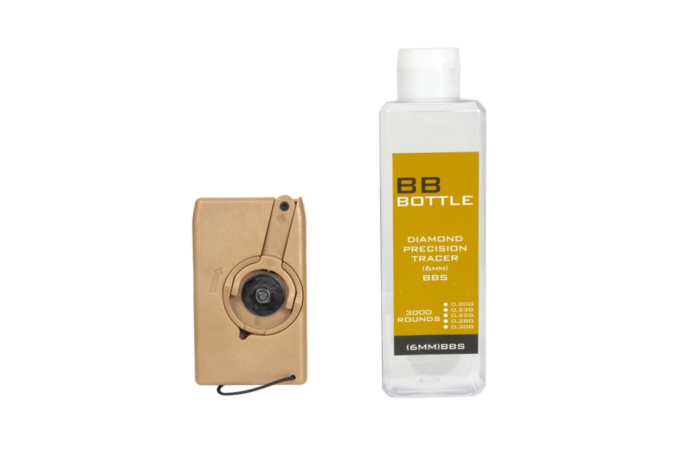 Speedloader with Crane and Container for M4/M16 Magazines - Tan