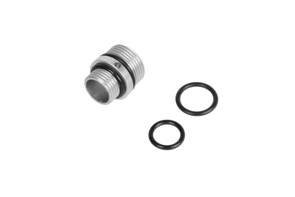 Adapter voor geluiddempers van 11mm CW naar 14mm CCW PCU Zilver