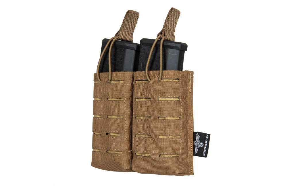 Laser-Cut MOLLE funda doble para 2 cargadores tipo M4/M16 - Tan