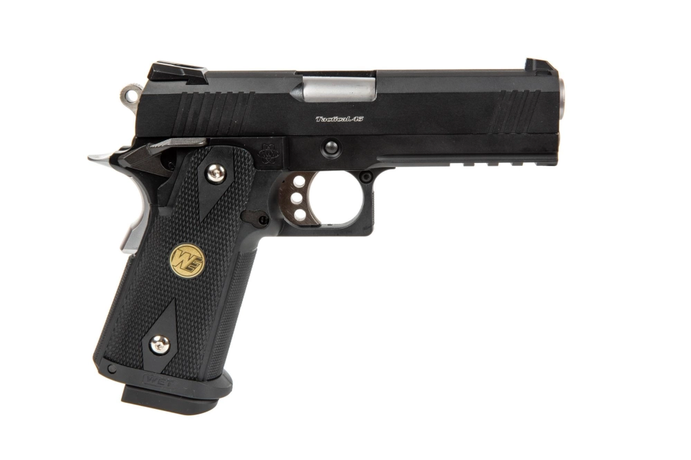 Pistola de airsoft Hi-capa 4.3 Maple Leaf OPS Special Edition - negro