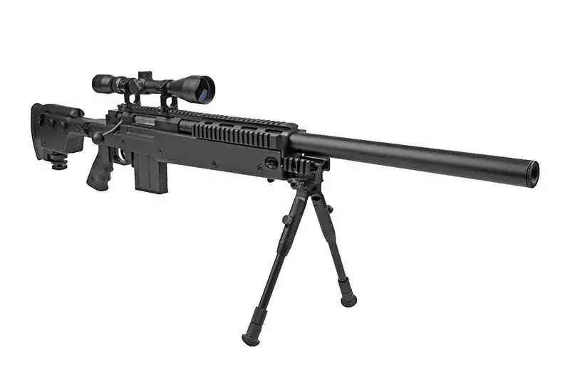 MB4406D sniper rifle replica with scope and bipod