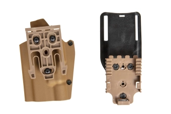 Holster en Kydex pour pistolet Glock avec lampe X300 - Dark Earth