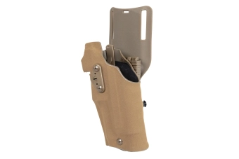Wosport GB-87 holster avec adaptateur et flipper (version gaucher) Tan