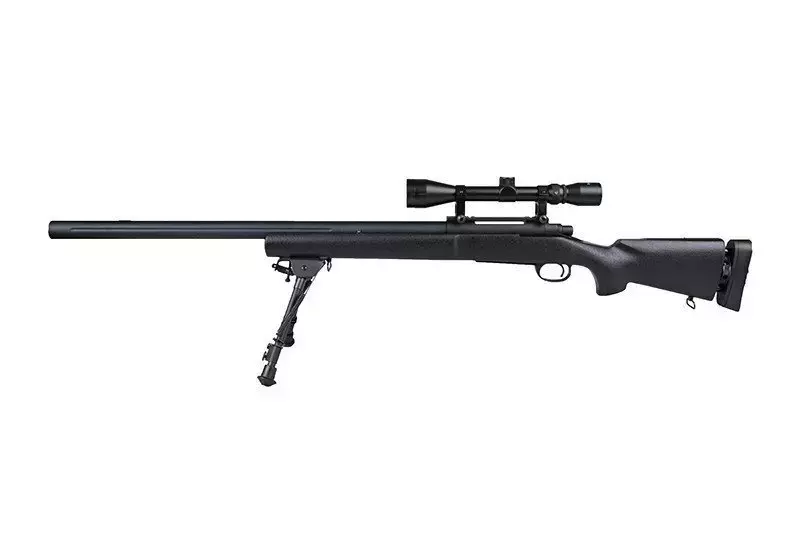 Réplique du fusil de précision SW-04J Army avec lunette et bipied (Upgraded) - noir 