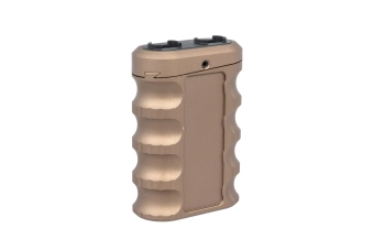 JJ Airsoft JA-1393 grip avant coudée pour rail M-LOK/Keymod (aluminium) Flat Dark Earth