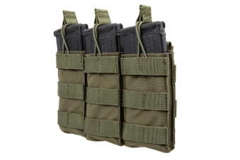 Driedubbele open lader voor M4/M16 magazijnen Specna Arms Olive