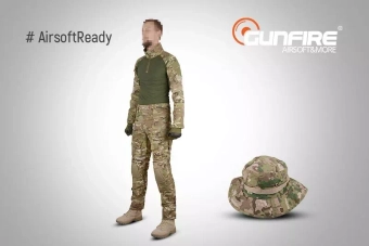 Conjunto #AirsoftReady - uniforme Combat Set + sombrero