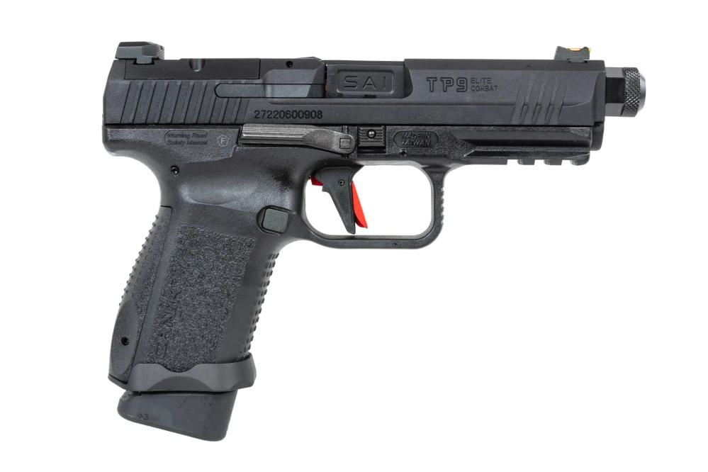 Cybergun x SAI Canik TP9 Elite Combat Green Gas airsoft Pistol Black