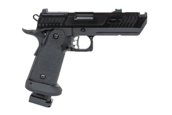 airsoft SRC Dark Viper DUAL POWER pistol with carrying case and CO2 magazine Black 