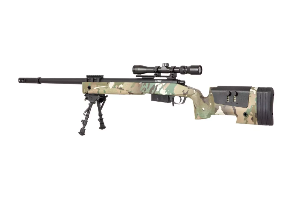 Fusil de airsoft sA-S03 CORE™ Selector de alta velocidad con visor y bípode - MC