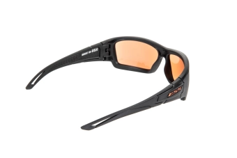 Credence Black Frame Mirrored Copper ballistic tactical glasses