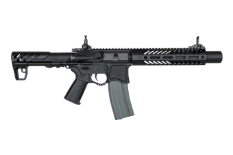 Seekins Precision 9" SBR8 karabijn replica met onderdrukker - Zwart