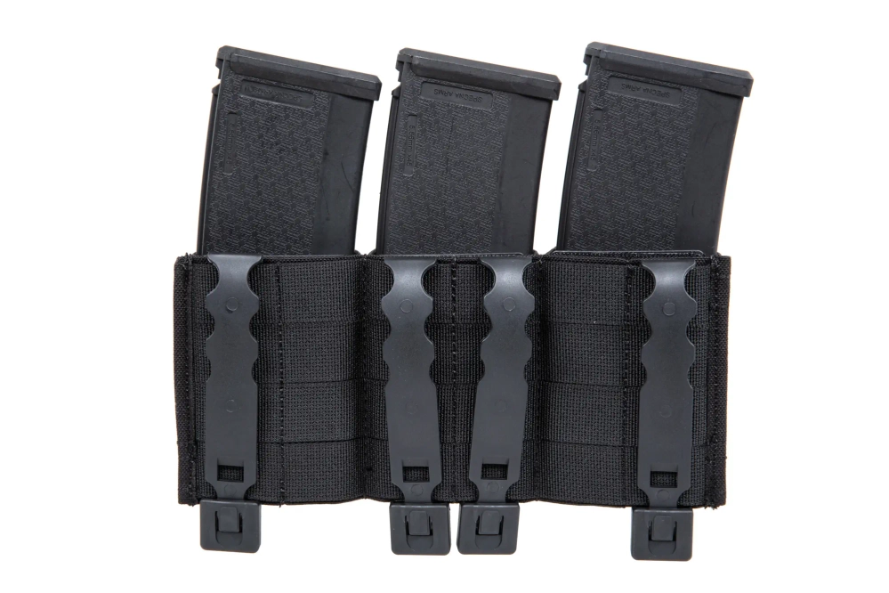 Portacargador triple Wosport Negro
