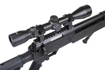 Fusil de airsoft rifle de francotirador MB13D con mira y bípode