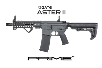 Fusil de airsoft Specna Arms RRA SA-P17 Prime™ Light Ops Stock Aster II ETU con motor brushless Gris
