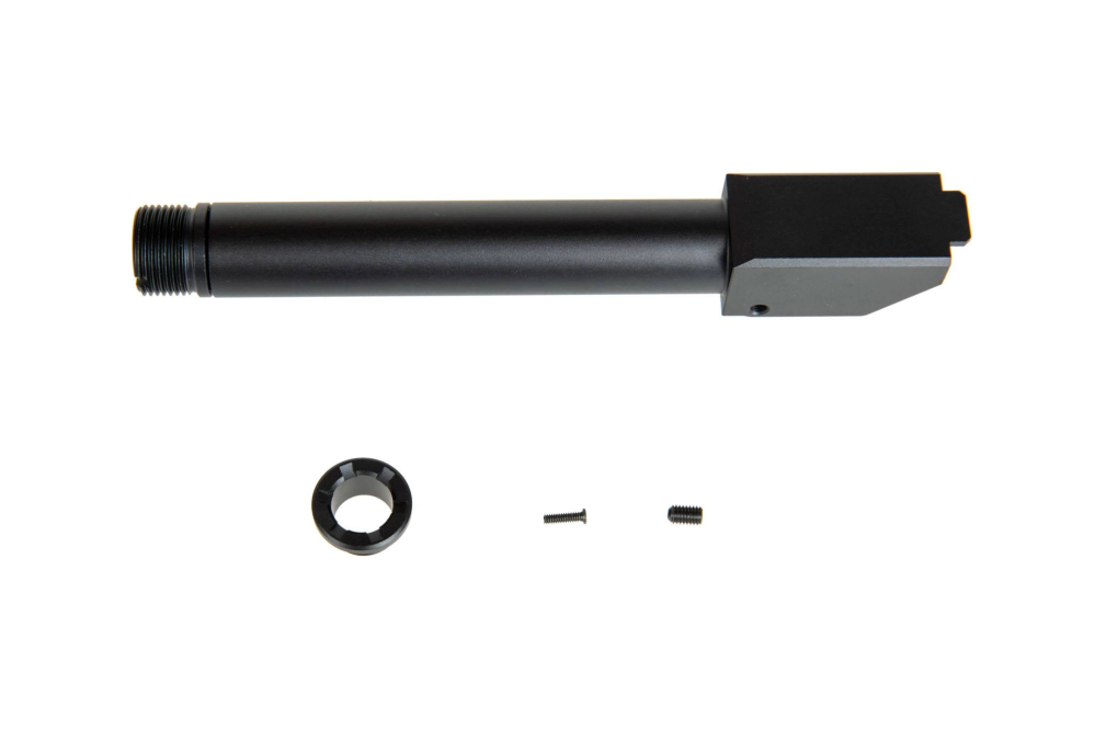 Cañón externo 2 Way Fixed" Non-Recoiling para réplicas TM G17/G18C/G22 - Negro"
