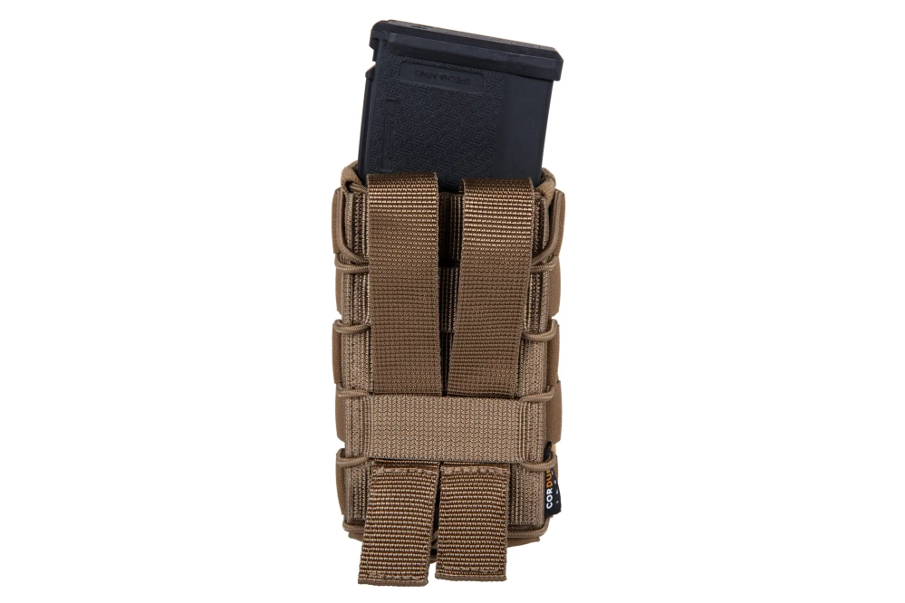 M-Tac Double open magazine loader for AK/AR Laser Cut Coyote Brown
