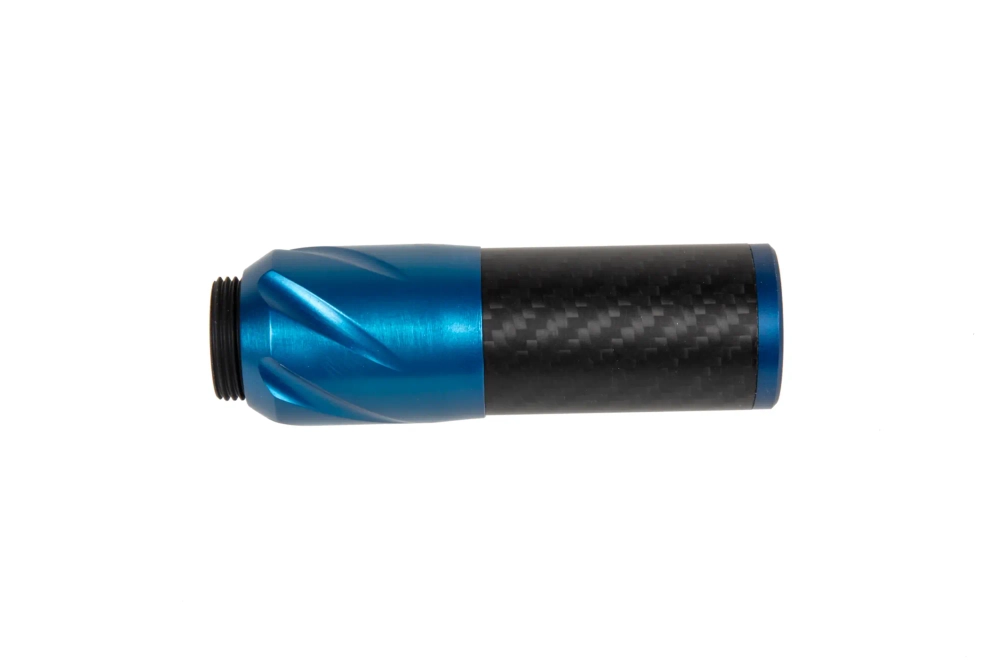 Silenciador de carbono DSL2 36x100mm - Azul