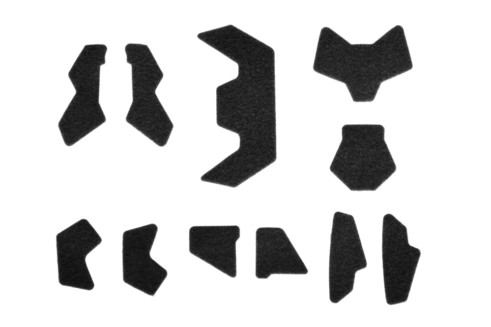 Velcro set for SHC helmet type - Black