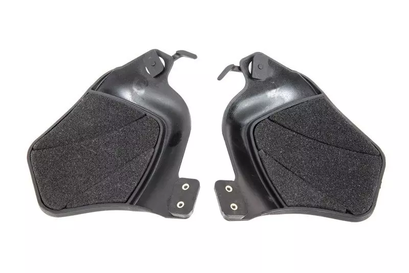 Jeu de caches latéraux pour casque- noir