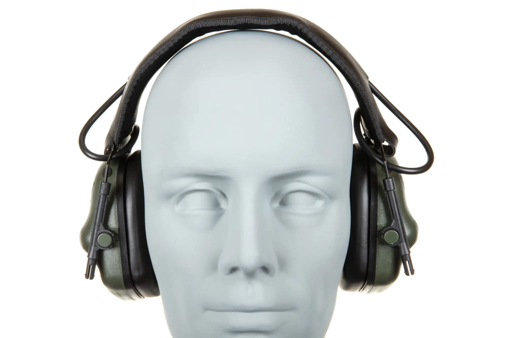 Protectores auditivos activos Wosport HD-12 red dotsión IPSC Gen 5 Oliva