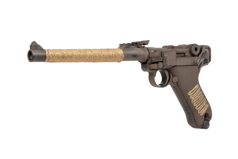 Pistol 08 L Parabellum Gas Pistol Replica - Corpo Wars (Nameless)