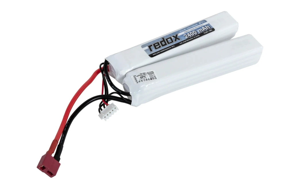 Redox 2400 mAh 14,8 V 20C LiPo batterij (2+2) Dean