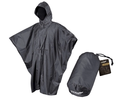 Texar Rip-Stop Poncho Negro