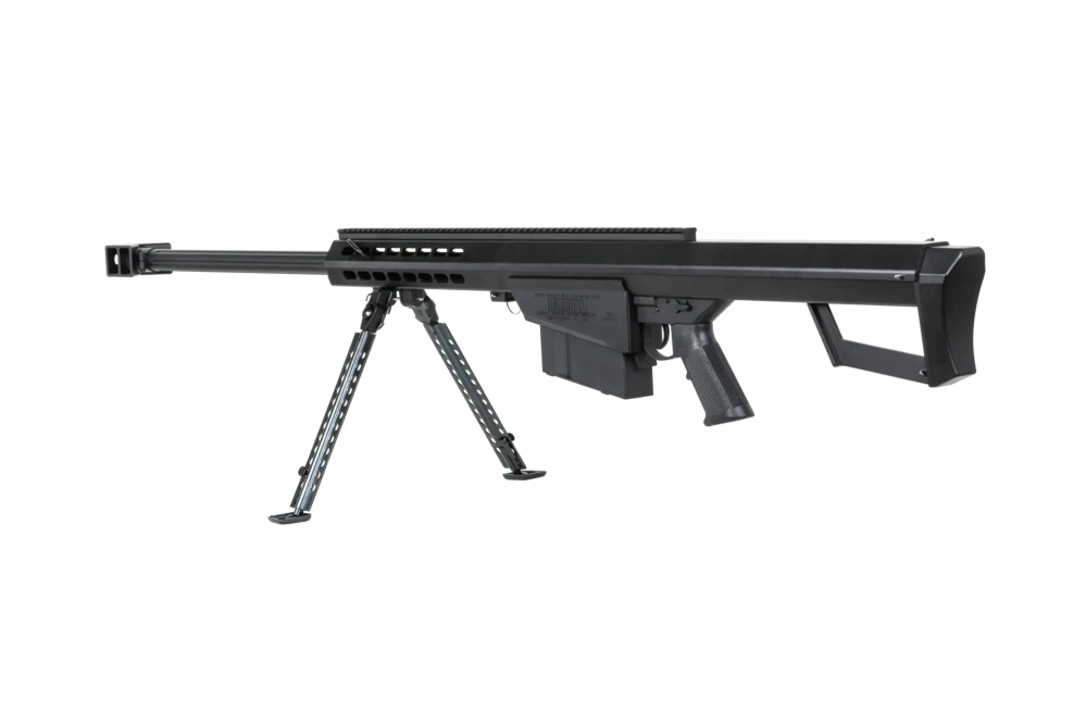 Sneeuwwolf x BARRETT M82A1 ASG scherpschuttersgeweer met tweepoot