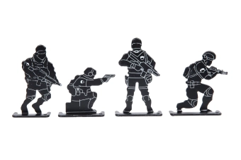 Čtyři tréninkové střelecké terče Wosport