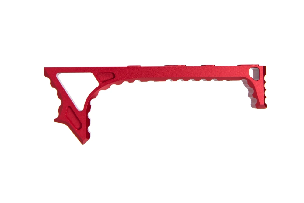 Angled Hand Stop Grip for Keymod Rail, Red