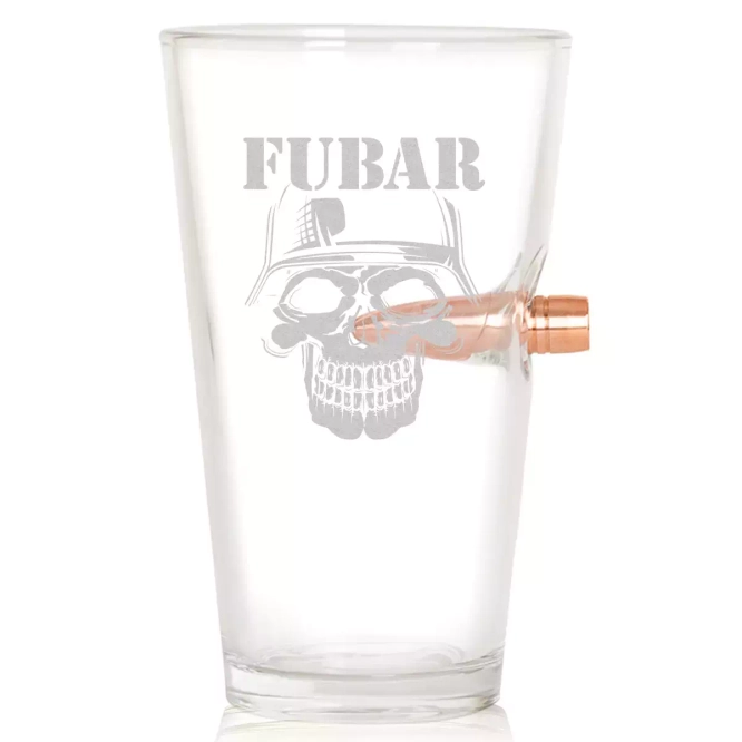  .50 FUBAR Beer Glass
