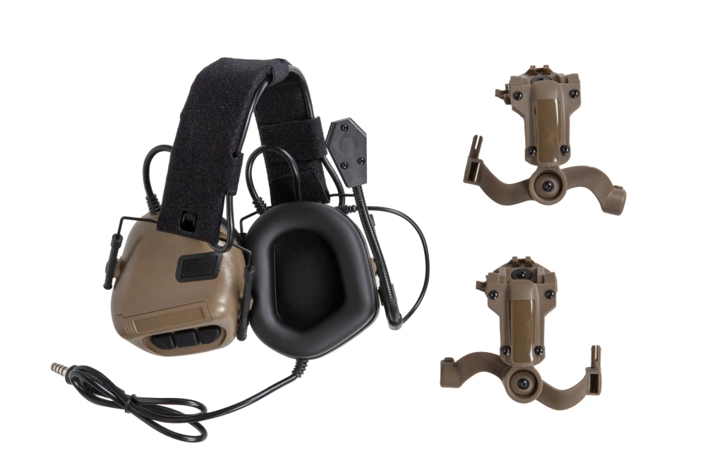 Taktyczne słuchawki Gen. 5 Wosport HD-20 Tan