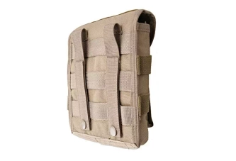 Administration panel with map pouch - sand