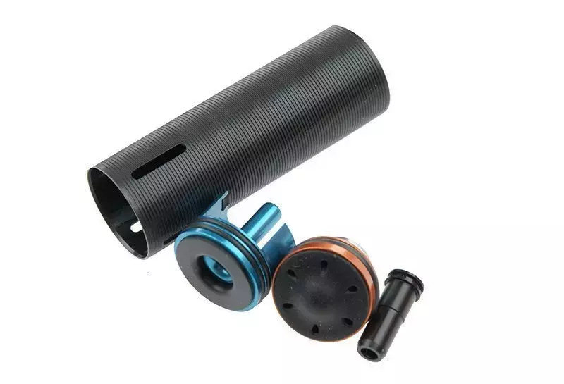 Wzmocniony zestaw cylindra z aluminiową, amortyzowaną głowicą tłoka do M4/SR-16/M733