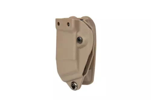 Kydex Single Pistol Magazine Carrier - Dark Earth