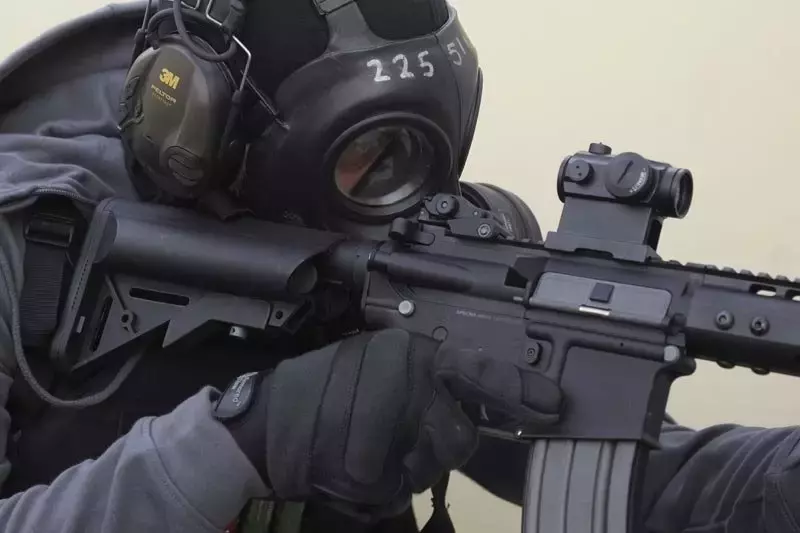 Réplica del red dot colimador Compact III (montura alta + baja) - negra