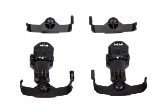 Comtac hoofdtelefoonadapter voor Team Wendy rails (AMP-type) - Zwart