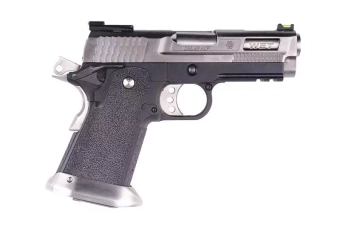 Pistola de airsoft Hi-capun Brontosaurio de 3,8 fuerzas - plata
