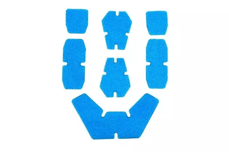 Set of CP Helmet Hook and Loop Fasteners - Blue