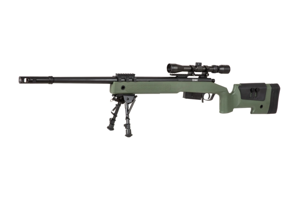 SA-S03 CORE™ Sniper Rifle Replica with Scope and Bipod - Olive Drab