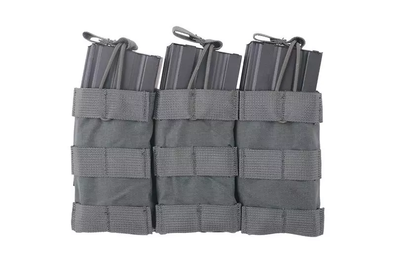 Triple Open Top Pouch for M4/M16 Magazine - foliage green